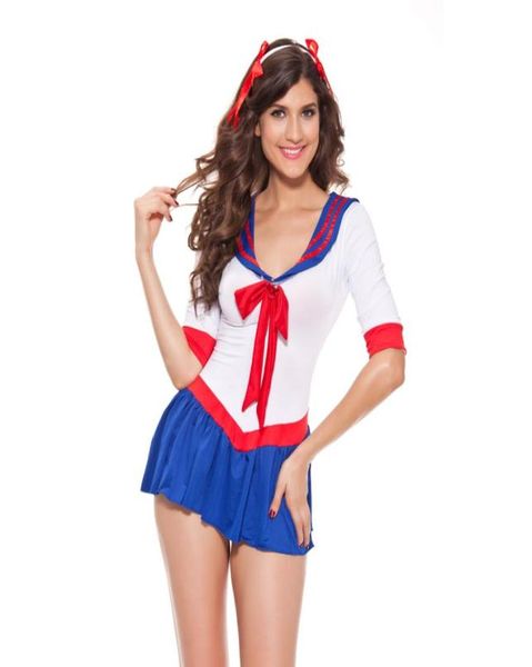 Lencería Cosplay para mujer, discotecas, disfraz de Sailor Moon, vestido de látex con apariencia húmeda, lencería erótica Sexy, fantasía erótica 4537342