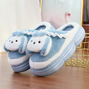 Dames katoenen pantoffels kleur bijpassende basis vuilafstotend zacht slijtvast winter binnenshuis comfort Puppy decoratie warme antislip katoenen pantoffels