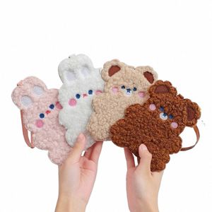 Vrouwen Credit ID Card Case Bear Plush Carto Card Holders Card Storage Cover Koreaanse Case Acc Ctrol V4DO#