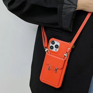 Bolso cruzado para mujer Funda para teléfono de diseñador para iPhone 15promax 14promax 11 12 13 Promax Xr 13mini Estuches para tarjetas con billetera Repo Funda de cuero para teléfono