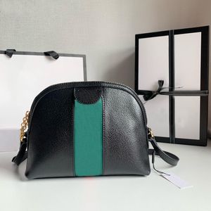 Dames Crossbody Tassen Shell Bag Top Canvas en Lederen Materiaal Gouden Letters Hardware Design Style Avond Sack Designerbag