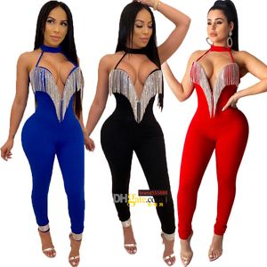 Vrouwen diepe v-neck rompers tweedelig broek casual pak sexy zomer mode elegante slanke hoge taille streetwear herfst dames feestkleding