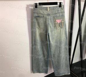 Femmes pantalons en denim Back Fild Design High Taist Jeans Street Style Casual Street Lignet JEANS9203337