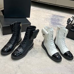 Bottines de styliste pour femmes, bottines de chevalier à la mode, nouveau portefeuille Doc Martens à carreaux de diamant, Style britannique, 2023