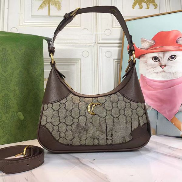 Sac à dos de styliste en cuir de chèvre pour femmes, sac à bandoulière Style croissant, mode européenne et américaine, nouvelle collection 2023