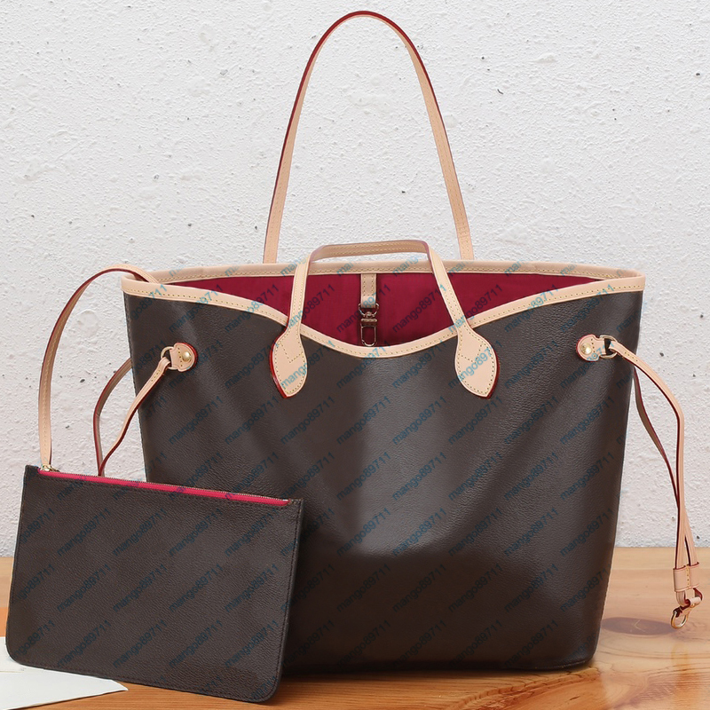 여성 디자이너 가방 지갑 핸드백 정품 가죽 + PVC 어깨 가방 일련 번호 및 먼지 봉투