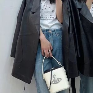 Sacs de créateurs pour femmes sac Saturn Punk rétro sac en cuir verni sac seau à cordon fourre-tout sac à bandoulière