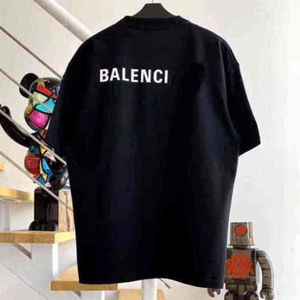 Femmes Designer Balanciagas T-shirt Marque De Mode Paris Avant Et Après La Lettre Classique Pop Famille T-shirt À Manches Courtes Hommes And273S