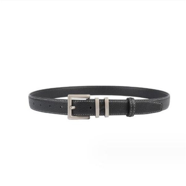 femmes designer ceinture hommes ceinture noir et blanc couleur unie ceinture en cuir boucle d'or mode tendance jeans jupe décoration largeur 2,3 cm