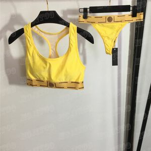 Femmes Designer Bikinis Set Mode Maillots De Bain Lettre Sangle Dames Sling Tank Triangle String Sexy Sous-Vêtements Ensembles