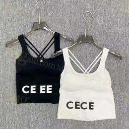 Vrouwenontwerper beha tanks sport sexy crop top vest mode denim tops mouwloze sling vesten vrouwelijke jurken