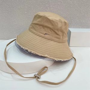 Mulheres Designer Bucket Chapéu Masculino para o Verão de Alta Qualidade Moda Cáqui Dobrável Grande Fedoras Luxo Casquette Praia Ao Ar Livre Sol Brim Chapéus