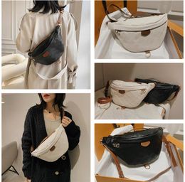 Femmes Designer Bumbag Hobos Sacs de taille gaufrage Sac à bandoulière en cuir Luxurys Sacs à main Designers Bum Sac Bandoulière Sac de poitrine Hommes Fanny Pack Portefeuille Femme