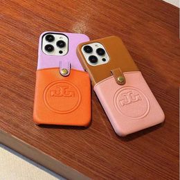 Vrouwen Designer Mobiele Telefoon Gevallen Voor IPhone 14 Pro Max Schelpen 11 12 13 13pro 13promax X Xs Xr case Card Pocket Letters Shell Nice 23