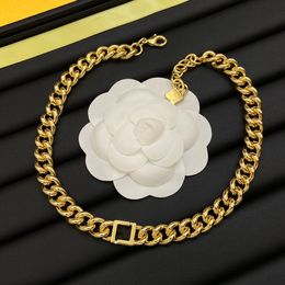 Collier ras du cou de styliste pour femmes, Bracelet plaqué or, pendentif Simple, ensembles de marque de luxe en cuivre, vente en gros