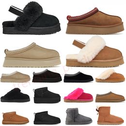 Ugg pantoufle ugglie Australie uggz botas ugglis Designer Lies Tasman Tazz Slippers Australian Boots uggss Australia Bottes【code ：L】 Ug Ultra Mini Fluffy Slipper Platform Slippers