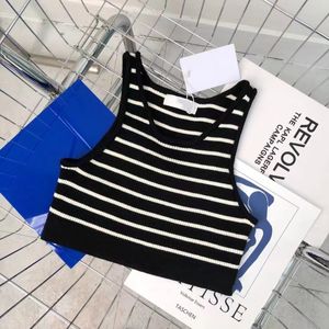 Women Designer Clothing Tank Womens T Shirt Black White Letter Stripe Summer fit Camis Tops Femme tracksuits yoga crop top workout tanks for woman sexy workout trendy