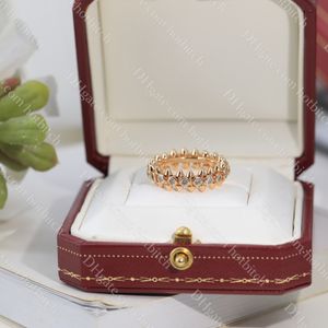 Dames Designer Diamond Ring Clash de Ring Hoge kwaliteit roestvrijstalen sieraden Goud Zilver Mode Dame Sieraden Party Huwelijkscadeau met doos