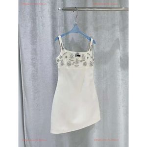 Vrouwen Designer Diamant Stijl Luipaard Print Feestjurken Witte Jurk Mouwloze Shirts Tops Platte Rokken Vrouw Slank