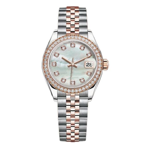 aaa dames designer diamanten horloges gouden horloge vrouw automatisch rose goud datum maat 36MM 31MM 28MM saffierglas waterdicht Montres pour dames dames iced out horloge