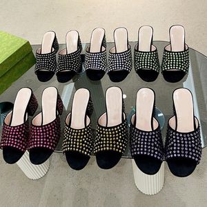 Femmes Designer Robe Chaussures Brillant Basha Macaron Diamants En Cuir Véritable Parti Sexy Sandales Pompes De Mariage Talons Hauts Chaussure