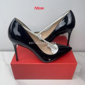 Dames designer kleding schoenen hoge hakken dames luxe patent lederen pumps dame bruiloft 6 8 10 12cm hak