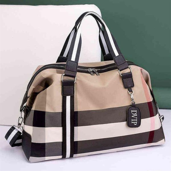 Mujeres Diseñador Bolsas de lona Bolsa de equipaje Hombro Deportes Portátil Plegable Fitness Bolsas de viaje para mujer Viaje corto Negocio Solo Trav282N