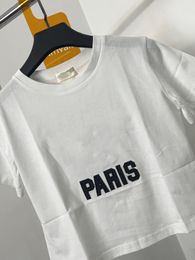 Vrouwen Designer Borduurwerk t-shirt Mode EEE Wit Tees Party Korte Mouw Tops Merk Kleding 445 #