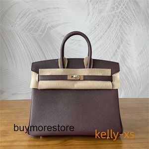 Femme designer Epsom Leather Handsbag 7a Genue Cuir Cuir de 25 cm Modèle 0G SELLE REDCG6M