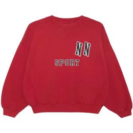 Sudadera de lana de diseñador para mujer, suéter holgado con estampado clásico deportivo, suéter de moda