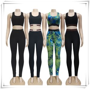 Femmes Designer Gym Vêtements Jogging Survêtements Crop Tops Pantalon 2pcs Slim Fit Sport Yoga Costumes Ensembles Femme Body Mechanics Outfit Sports