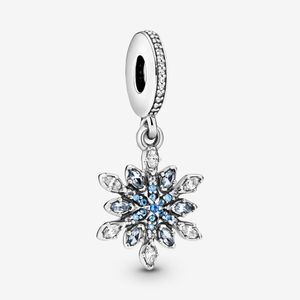 Femmes designer bijoux flocon de neige pendentif breloques bracelet DIY fit Pandora Silver Trinkets