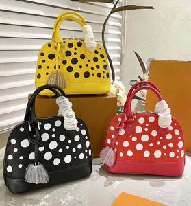 Dames Designer L x Yayoi Kusama Alma BB Handtas Multicolor Dots print Top-Handle Bag Infinity Handbag YK Monograms Totes Purse Crossbody Shell-tassen voor dames