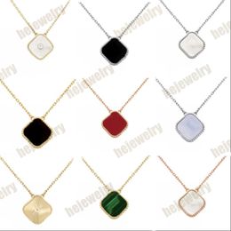 Dames designer ketting luxe klavertje vier ketting parelmoer diamanten hangers roestvrijstalen ketting vergulde gouden choker ketting klassieke sieraden zb114