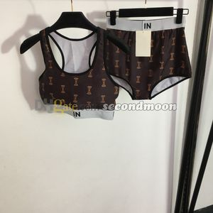 Vrouwen Designer Print Swimwear High Taille Bikini Set Sexy Split Swimsuit Summer Surfing Beachwear