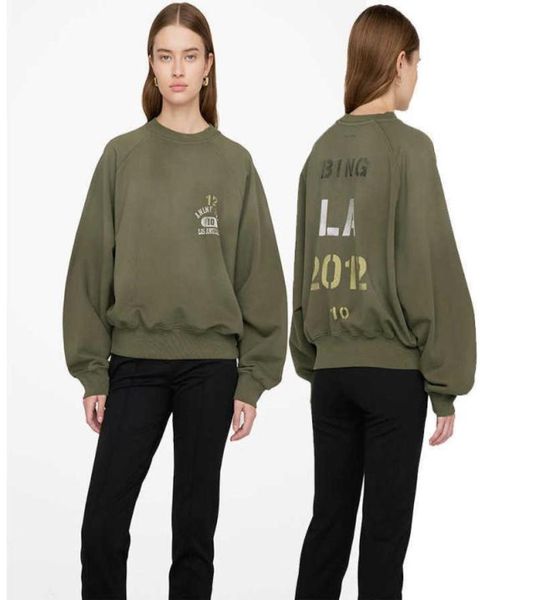 Diseñador de las mujeres Sudadera con capucha Parte delantera y trasera Letras en inglés Números Imprimir Suéter de lana suelto Sudadera con capucha cálida 6217928