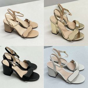 Designer sandalen hakken sandalen jurk schoenen vrouwen klassieke hoge hakken sandalen echte eather dance schoen sexy suede dame metaal riem drukte dikke hiel vrouw schoenen 021