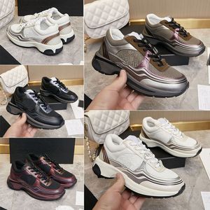 Zapatillas de deporte de diseñador para mujer, zapatos reflectantes para hombre, nuevo gradiente de color, malla vintage, zapatillas de cuero, zapatos de estilista de moda, plataforma de zapatos de ocio, zapatos deportivos con estampado, talla 35-46