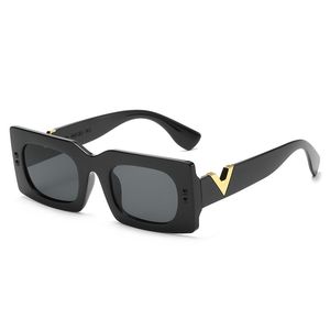 Femmes lunettes de soleil design rétro petit rectangle V lunettes de soleil carré UV 400 lunettes de soleil carrées pour femmes