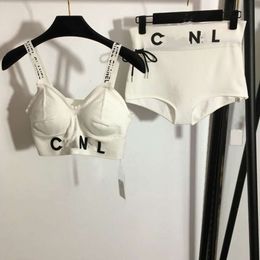 Fonction de maillot de maillot féminin lettre de mode imprimement graphique de maillot de bain graphique Party Sexy Bra bikini en deux pièces