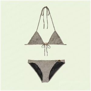 Femmes Designer Maillots De Bain Deux Pièces Bikini Lettre Complète Imprimer Maillot De Bain Sexy Beach Wear