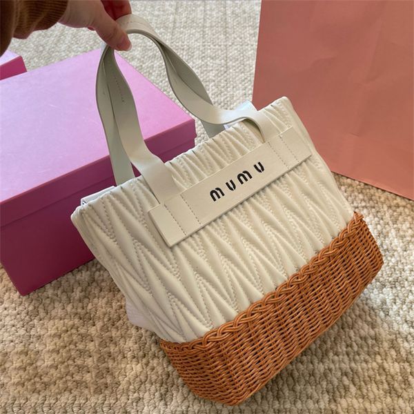 Bolso de mano de diseñador para mujer, bolso de hombro tejido de bambú, bolsos de lujo con letras, bolso cruzado para mujer, bolsos de moda, bolso cruzado de marca linda