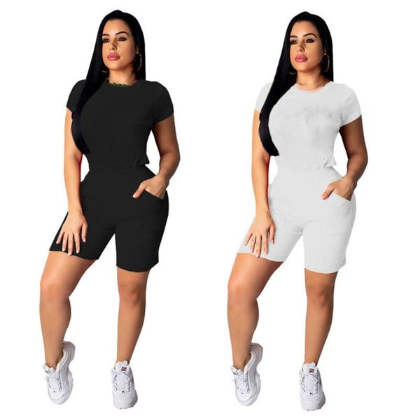 femmes designer survêtement sportswear shorts tenues 2 pièces ensemble T-shirt costume femmes vêtements sportsuit nouveau chaud été vêtements pour femmes klw4411