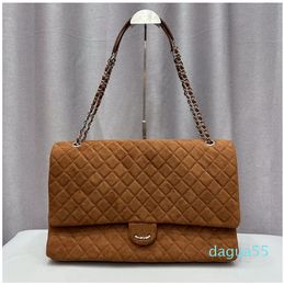 Mulheres designer de veludo aeroporto aba prata metal ferragem matelassé corrente grande capacidade diamante treliça acolchoado corpo cruz bolsa ombro