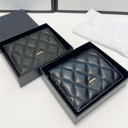 Mulheres Designer Carteira 11 CM Retro Flap Mini Coin Purse Luxo Noite Embreagem Caviar / Couro De Cordeiro Treliça De Diamante Compras Pochette Titular Do Cartão Bolsa Sacoche