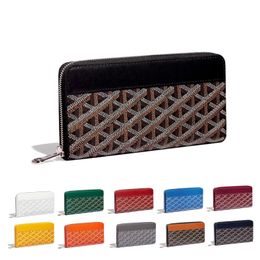 Portefeuille long en cuir véritable MATIGNON Designer Porte-monnaie pour femme 12 emplacements pour cartes Portefeuilles pour hommes Porte-cartes de luxe Pochette en cuir pour clés avec boîte porte-cartes à glissière