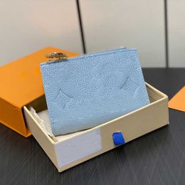 Portefeuille concepteur Portefeuil Lisa Purse Vérite portefeuille en cuir 3D Portefeuille de cartes de qualité du miroir supérieur avec pochette M83587 M83365