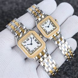 Dames designer horloge quartz uurwerk montre herenhorloges horloge van hoge kwaliteit verguld zilver goud roestvrij staal polshorloges diamanten horloge 22/27 mm SB002 Q2