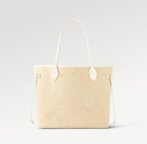 Bolso de diseñador para mujer NEONOE Bolsos de hombro con forma de cubo Marca de moda Totes Carta de verano Bolsos de rafia By The Pool monederos cruzados Bolso con cordón de alta calidad