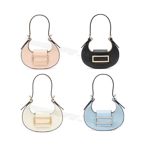 Sacs de créateurs pour femmes Le sac à bandoulière Luxurys brillant en cuir de qualité Classic Brand Underarm Hobo cookie Baguette nouvelle sac de boulette de lune